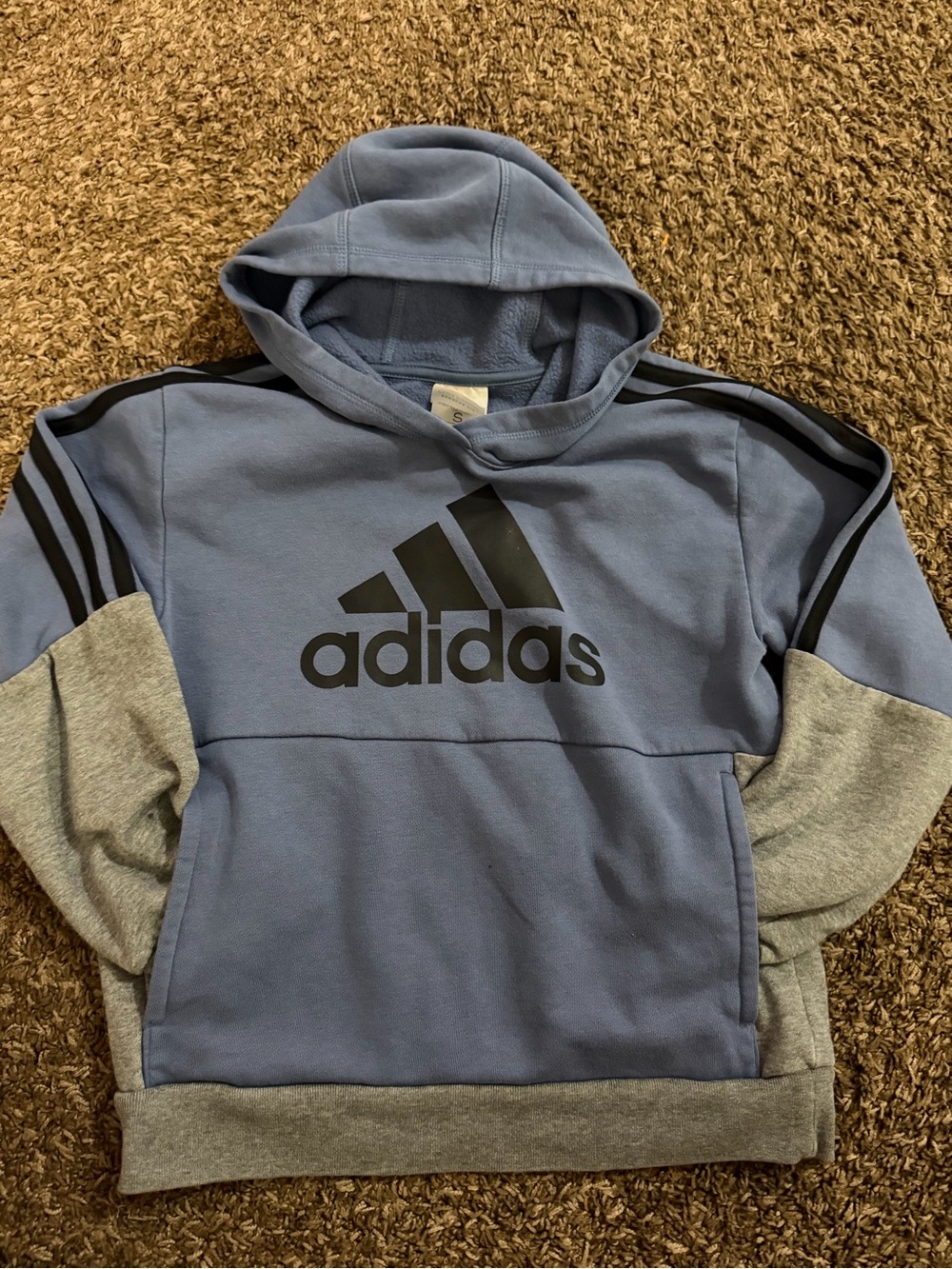 Adidas boy hoodie size Small